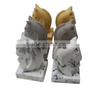 Interior Horse Shape Excellent Home Decoration Items Concrete Bookend thumbnail-5