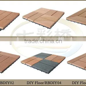 Waterproof WPC DIY Interlocking Floor Tiles, Factory Sales Floor Tiles, Cheap Wpc Floor Tiles thumbnail-5