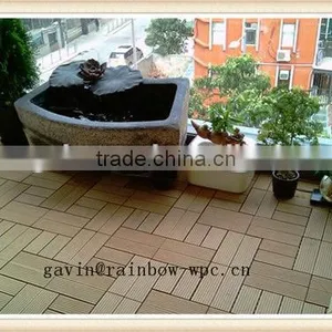 Waterproof Wpc DIY Floor Tiles, Non-slip Interlocking Floor Tiles, Wpc Interlocking Plastic Base Deck thumbnail-1