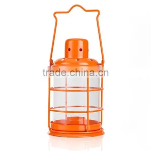 European Warm Kettle Handle Iron Candlestick Windproof Lantern Candle Holders Bar Cafe Restaurant Decor Home Furnishing thumbnail-1