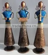 IRON PAINTED LADY MUSICAL WITH TEA LIGHT S/3 thumbnail-1