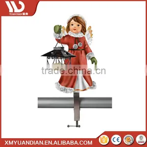 Christmas Ornament Santa Led Christmas Snow Lantern Light For Fence Decoration thumbnail-4