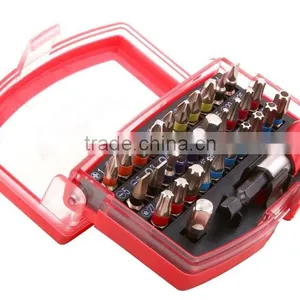 32pcs Ratchet Screwdriver Bit Torx Phillips Hex Slotted Holder and Quick Release Magnetic Bits Set thumbnail-5