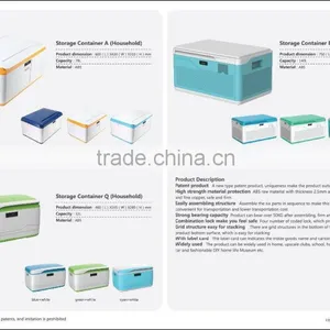 Plastic Collapsible Storage Container With Combination Lock thumbnail-2