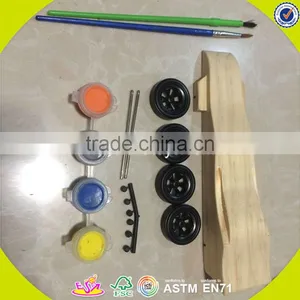 2017 Wholesale Children Creative Wooden Diy Painting Toy W03A084 thumbnail-2