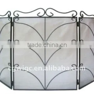 Iron Fire Screen in Black or Pewter thumbnail-1
