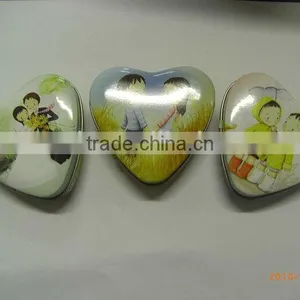 Heart Cosmetic Box, Heart Tin Case thumbnail-1