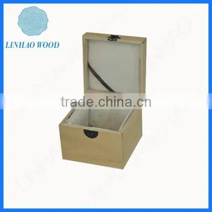 Newest Rectangle Wood Box With Metal Hinge thumbnail-1