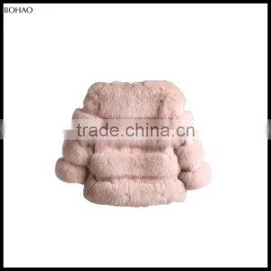 Noble And Beautiful Fashion Favorite Faux Fox Fur Women Winter Dinner Jacket Coat Overcoat thumbnail-3