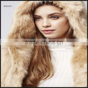 Wholesale Women's Winter Clothing and Luxury Ladies Faux Fox Fur Coat for Girls thumbnail-2
