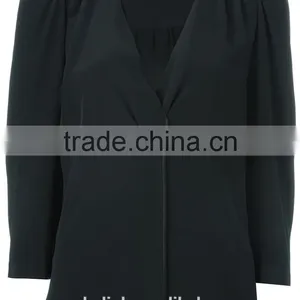 2016 Latest Design Custom Deep V Neck Blouse for Women thumbnail-4