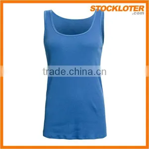 Stock Ladies Cotton Tank Top Liquidation Top Stock Factory, 150910Vg thumbnail-1