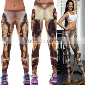 Hot-Selling Bodybuilding Women Colorful Compression Wear Fitness Leggings thumbnail-1