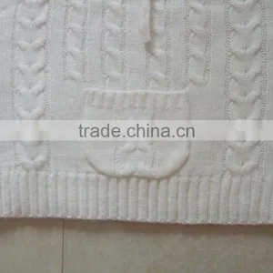 High Quality Kangaroo Packet Twist Pullover Sweater Designs for Girls (BKNB5345) thumbnail-2