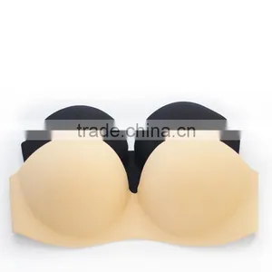 Hot Sexy Invisible Strapless Silicone Skin Seamless Bra Webbing thumbnail-5