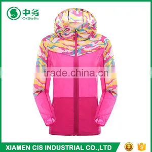 Factory Direct Lightweight Unisex Camo Printed Skin Windbreaker Jacket thumbnail-3