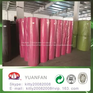 Colorful Polypropylenene Spubnond Non-woven Fabric, Spunbond pp Nonwoven Roll thumbnail-1