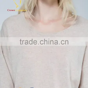 Women Round Neck Winter Loose Soild Color Pullover Sweater thumbnail-4