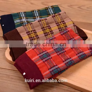 Korean Style Art Socks Autumn and Winter Fashion Black and White Hit Color Cotton Stripes/Plaid/Stars Sock thumbnail-4