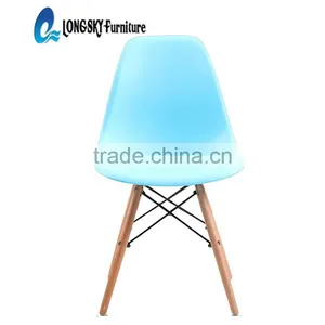 LS-4001 3V Plastic Chair,Shining Red Color Living Room Chair With Wood Leg thumbnail-5