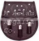 Leather Day Wear Sporran With Tassel thumbnail-1