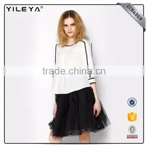 New Fashion Chiffon Blouse 2017,different Types of Fashion Women Blouse Tops Design thumbnail-3