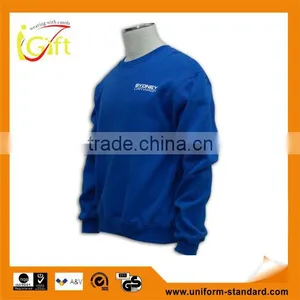Great Workmanship Blue Thick Fleece Pullover Crewneck Sweatshirt thumbnail-1