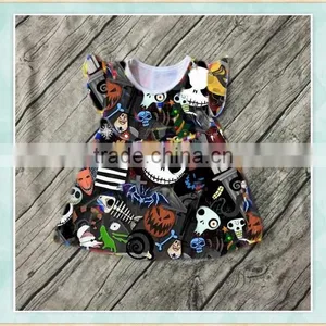 Halloween Costumes 2017 Wholesale Girls Dress Fiutter Sleeves With Picture Baby Boutique Clothing thumbnail-1