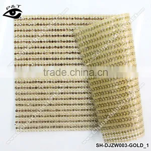 New Design Hotfix Rhinestone With Pearl Mesh Iron on Transfer Hotfix Rhinestone Mesh Pearl Mesh for Dress thumbnail-1
