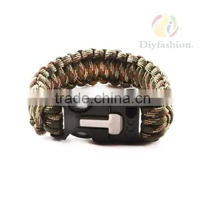 Survival Supplies Jewelry Handmade Colorful Bracelet Paracord for Campus PC6016-5 thumbnail-2