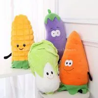 6 Style South Korea Cotton Vegetables Pillow Christmas Present Gift Creative Cute Children Plush Doll Gifts,Lovely Personalized Pillow，Birthday & Christmas Gifts thumbnail-1