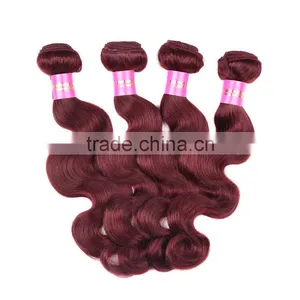 Wholesale 2017 Grade 7a Color 99j Body Wave Malaysian Hair Weave thumbnail-4