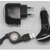 USB Mobile Iphone Charging Kit 5V DC / 1000mA , 3 In 1 for Blackberry thumbnail-1