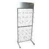 Custom Floor Wire Mesh Grid Display Racks Powder Coating for Retail Stores thumbnail-1