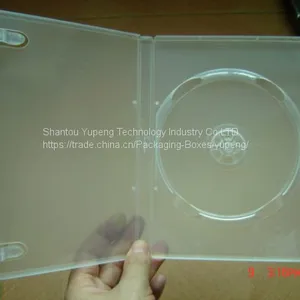 14mm Clear Double Rectange Dvd Case Clear Dvd Box Clear Dvd Cover Clear(YP-D802Y) thumbnail-2