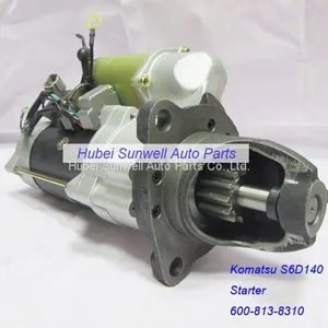 Komatsu SA6D140 Engine Starter 600-813-8310 WA500 Wheel Loader Starter thumbnail-1