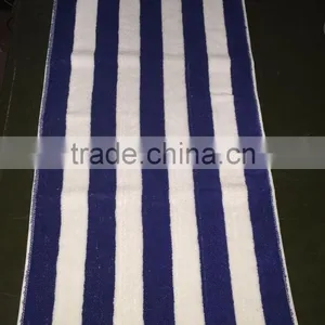 Wholesale Blue White Stripe Luxury Hotel Cotton Large Custom Beach Towel thumbnail-5