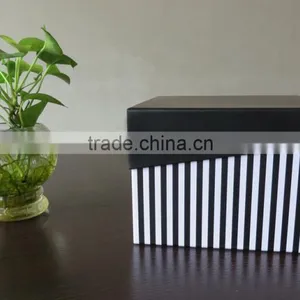Gift Box Set - Gift Box Stripe Square Lime Set of 3 Black thumbnail-4
