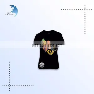 Low Moq Flock Printing Polyester Casual t Shirt Design thumbnail-1