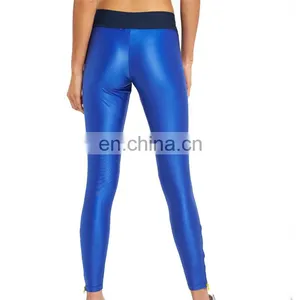 Shiny Blue Wholesale Fashion Legging for Women thumbnail-2