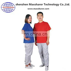 Top Selling Antistatic Round Green Female Collar T-shirt for Sale thumbnail-1
