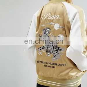 OEM Factory Small Quantity Cheap Price Bomber Jacket Ladies Fashion Clothing Embroidery Jacket thumbnail-3