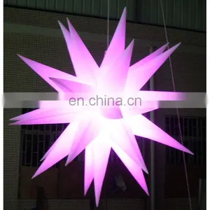 Inflatable Illuminant Star With Remote Controlled LED Light Bulb for Advertising Display thumbnail-1