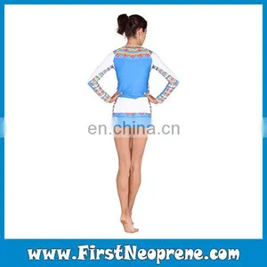 Light Blue Color Anti UV Skinswear Rash Guard For Women thumbnail-4