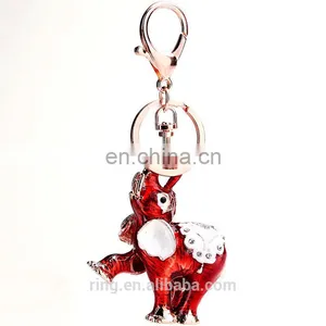 Online Product Selling Fashion Souvenir Items Gold Elephant Keychain thumbnail-3