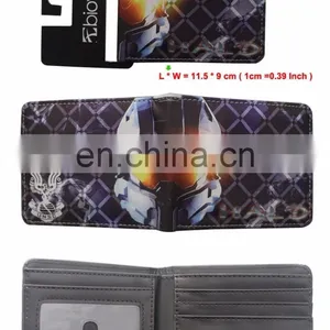 Game Jewelry Halo Card Wallet Leather Coin Purse Men Short Wallet thumbnail-2