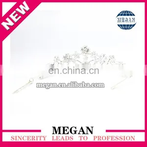 Wholesale Princess Design Hair Accessories Luxury Rhinestone Bridal Crown Wedding Tiara thumbnail-2
