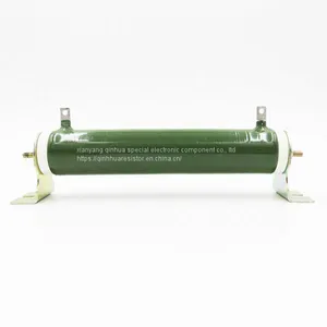 Ceramic Tube Wire Wound Resistor 200W Shunt Wire Wound Power Resistor With Bracket thumbnail-1