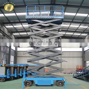 7LSJY Jinan SevenLift Wall Mounted Aerial Hydraulic Upright Towing Scissor Lift Elevator Work Platform thumbnail-6