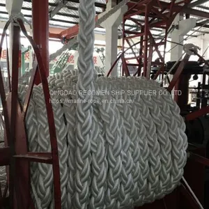 RECOMEN Hot Seller 64mm 8strand 12 Strand Nylon Polyester Rope for Vessel Tugboat thumbnail-2